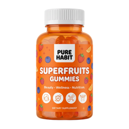 Superfruits Beauty Gummies by Purehabit for skin, hair, and beauty support
