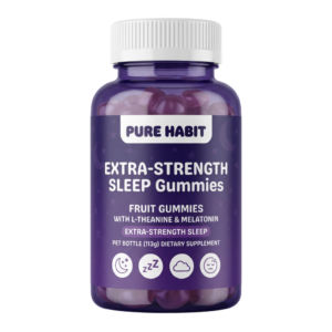 Extra Strength Sleep Gummies by Purehabit with melatonin for restful sleep